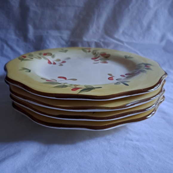 4 Tuscan Retreat Salad/Dessert/Appetizer Plates - Picture 6 of 7